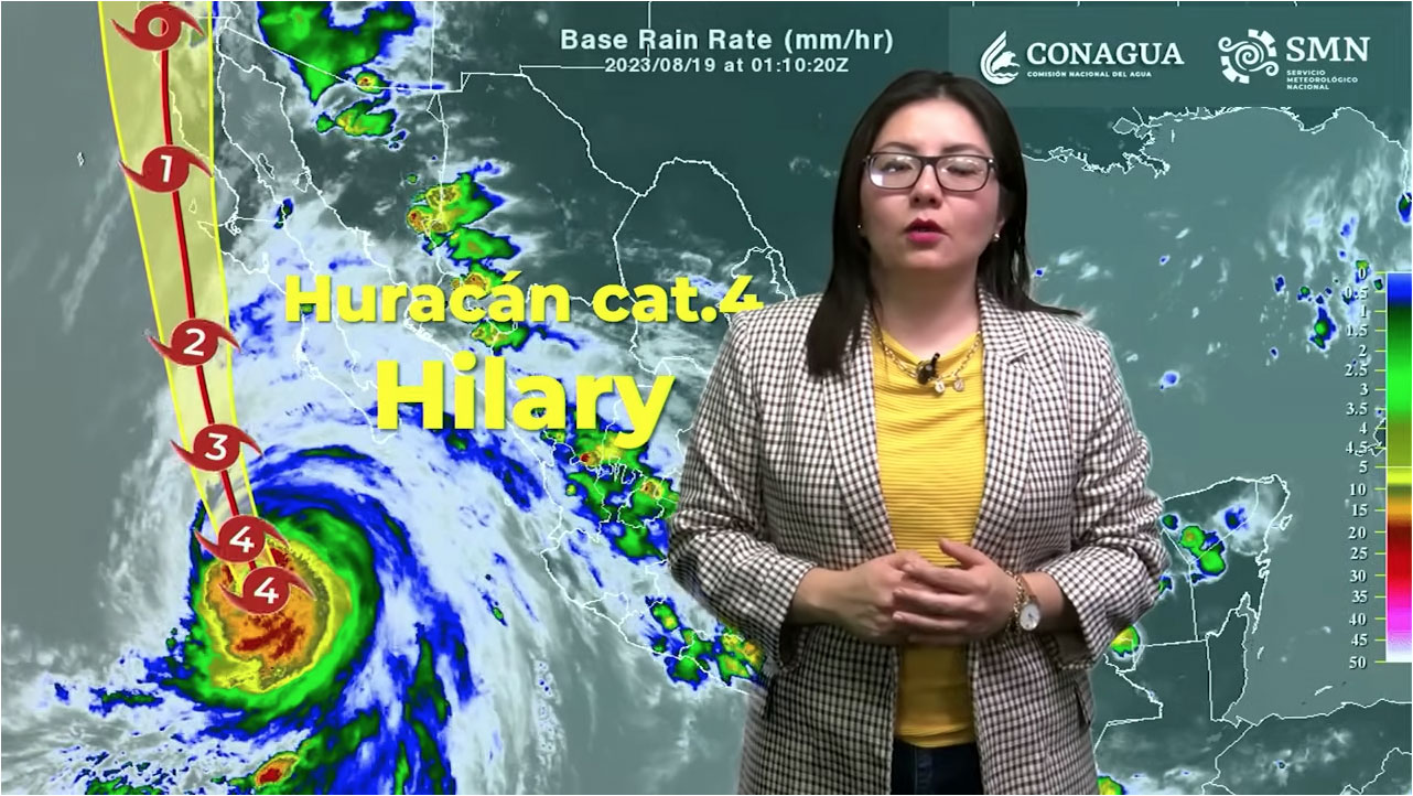 Actualización de Huracán Hilary en el Pacifico